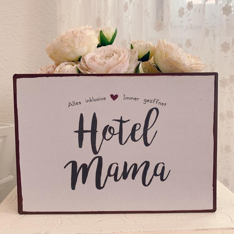 Metallschild Hotel Mama