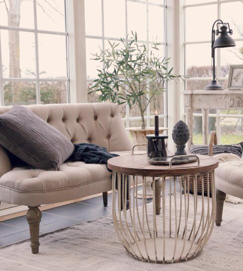 Französisches Sofa leinen