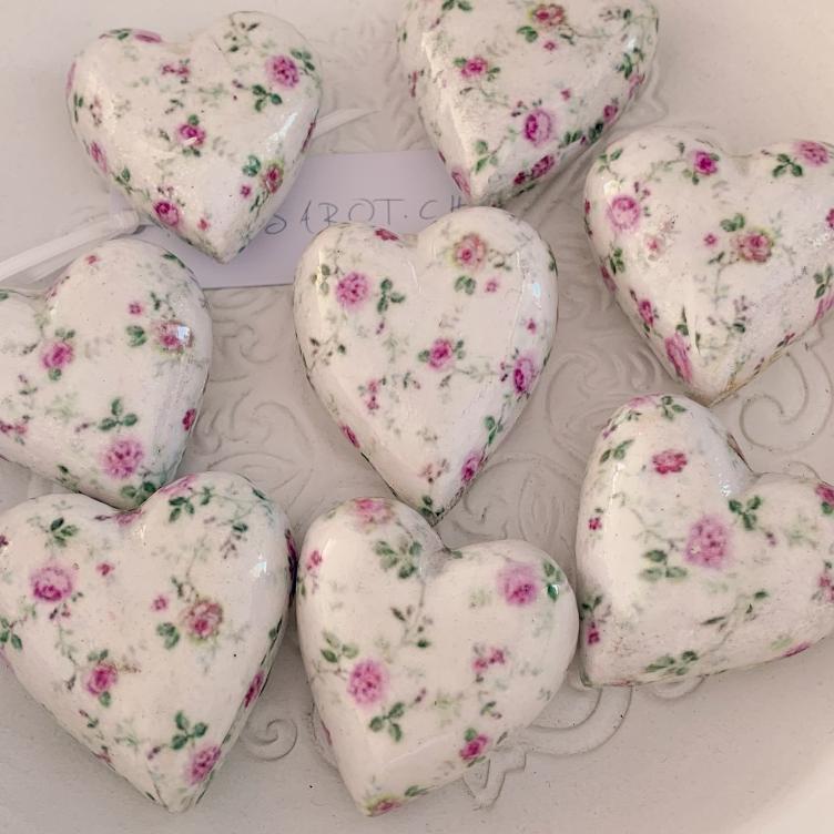 Herz Rosenprint 5 cm
