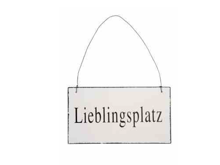 Holzschild Lieblingsplatz - 0