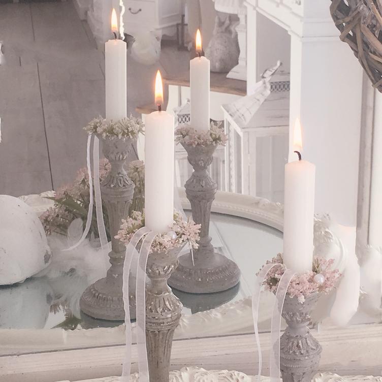 Kerzenständer dekoriert gross