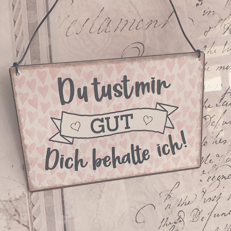 Metallschild gut...