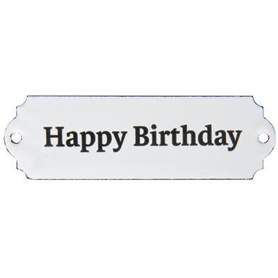 Metallschild Happy Birthday - 0