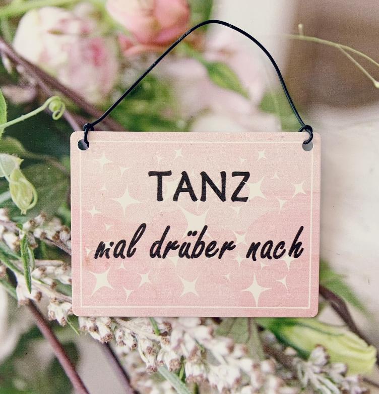 Metallschild Tanz