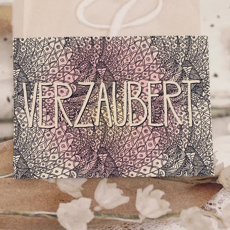 Postkarte verzaubert vegan