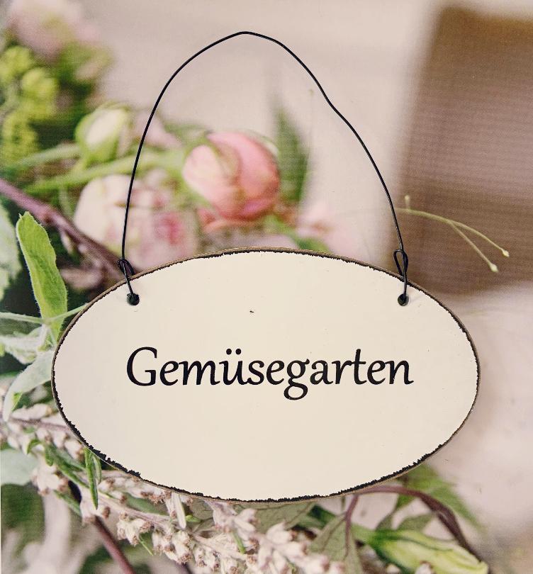 Schild Gemüsegarten