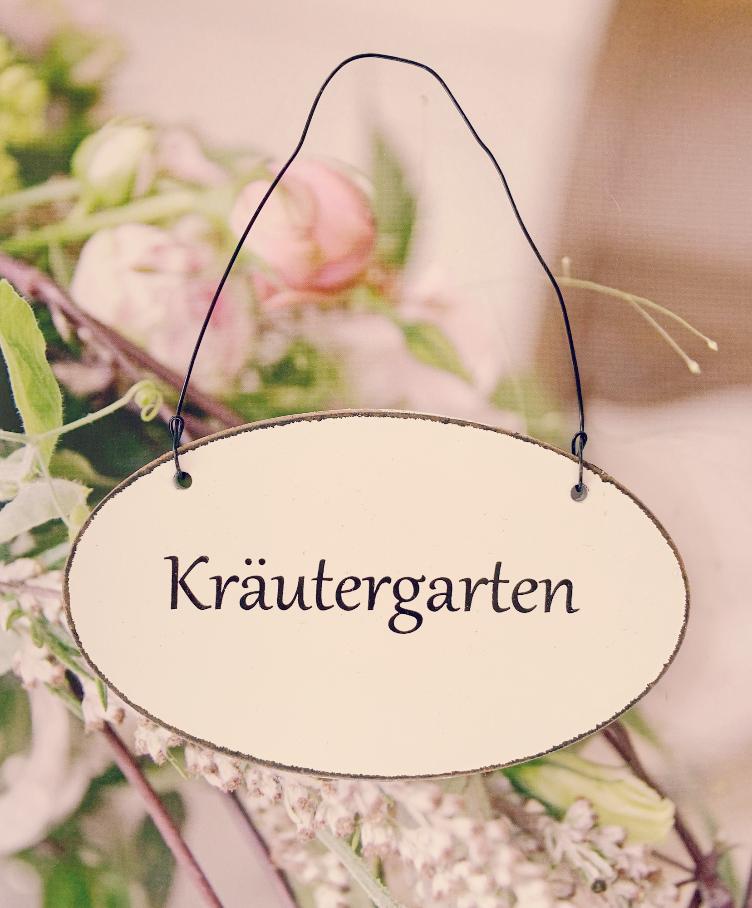 Schild Kräutergarten