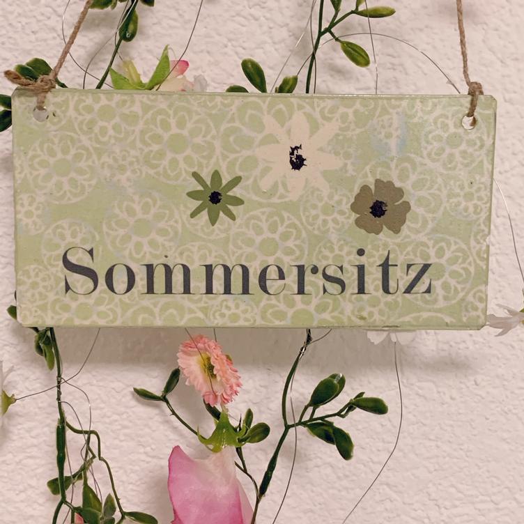 Schild Sommersitz