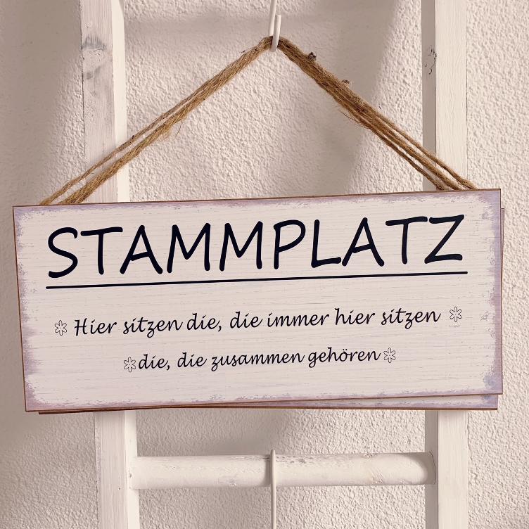 Schild Stammplatz