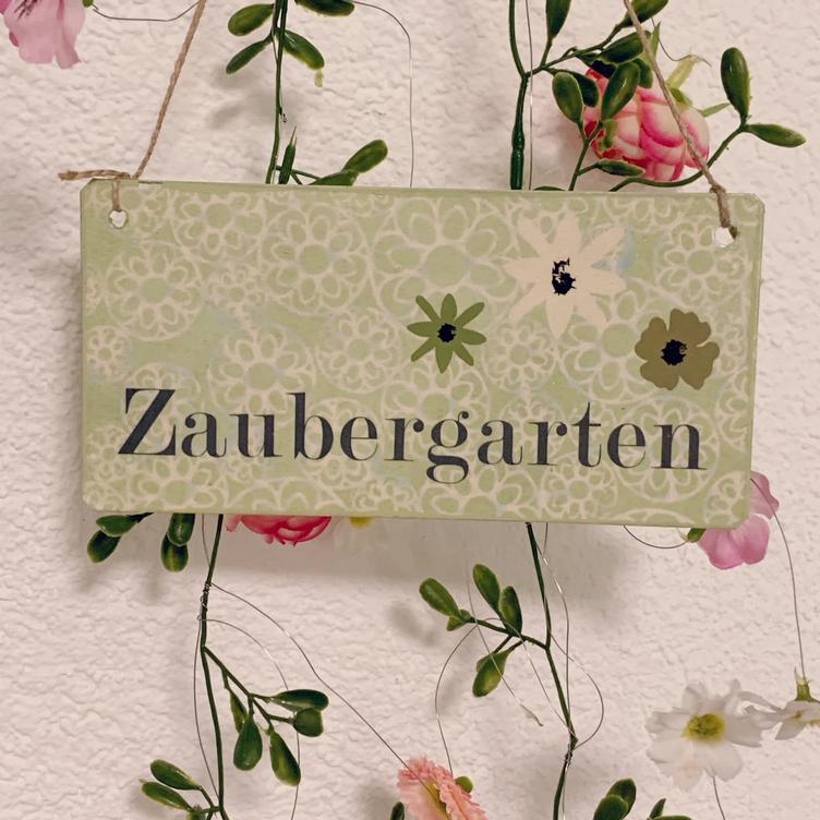 Schild Zaubergarten