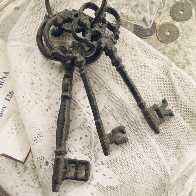 Schlüsselbund antique kohle - 1