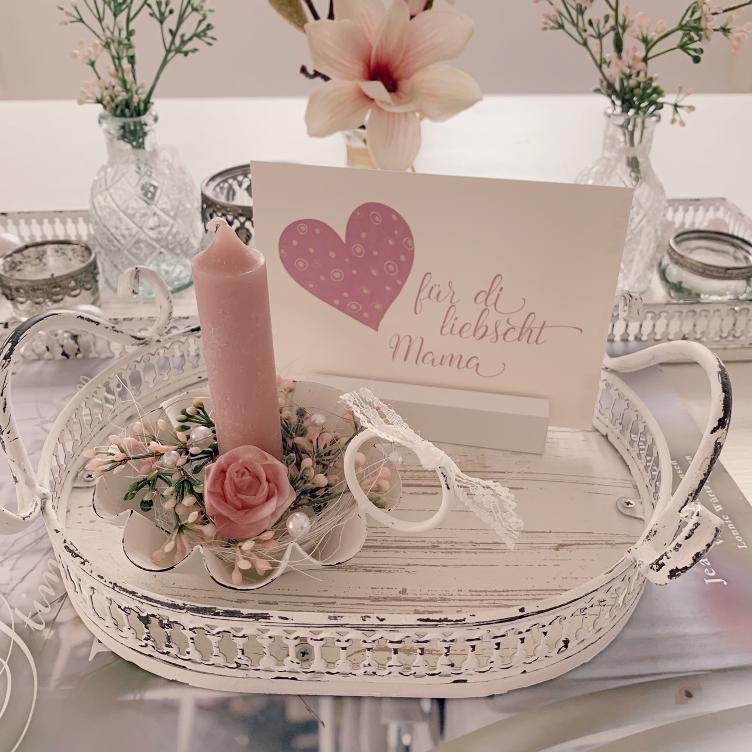 Shabby Chic Tablett oval 27 cm