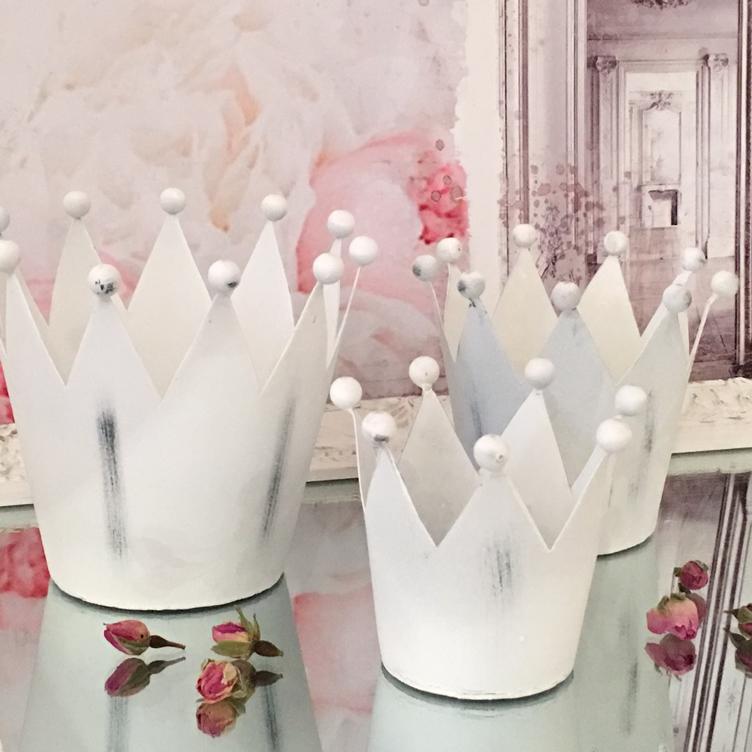 Shabby Chic Teelichtkrone 12 cm - 0