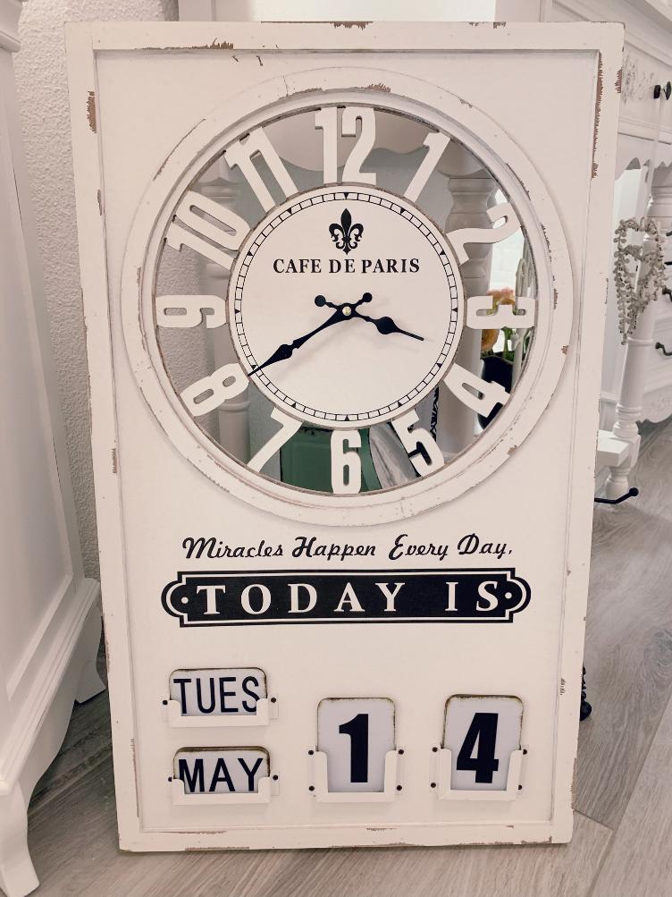 Shabby Chic Wanduhr