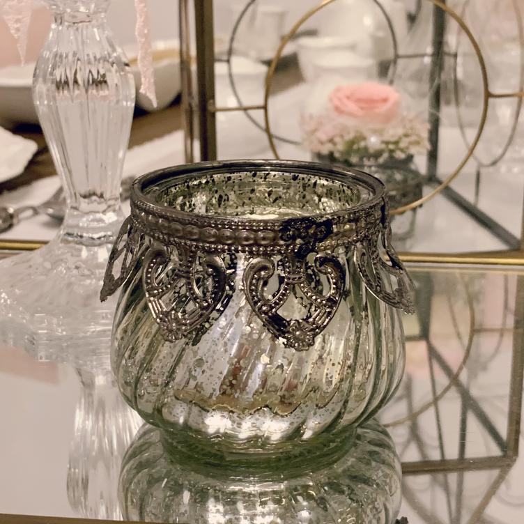 Teelicht antique silber