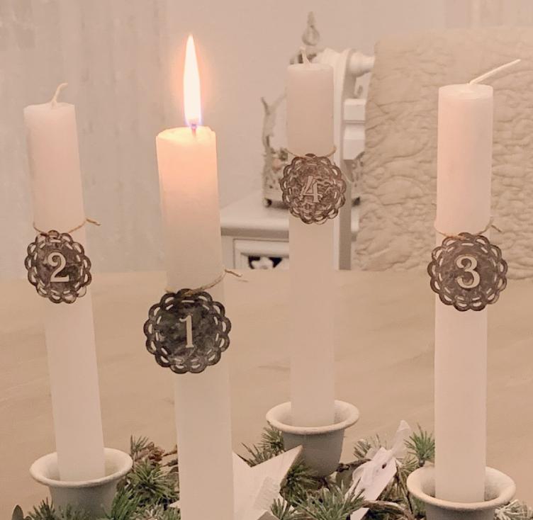 Zahlen Anhänger 1 - 4